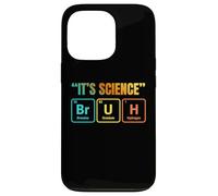 Custodia per iPhone 13 Pro It's Science Bruh Periodic Table of Elements Funny Meme