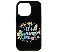 Custodia per iPhone 13 Pro It's Summer Time - Palma color pastello Tie Dye Beach Surf