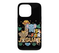 Custodia per iPhone 13 Pro J è per Jaguar Zoo Animals Gita allo zoo Jungle Zoo Day