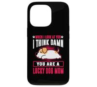 Custodia per iPhone 13 Pro Jack Russell Terrier You Are A Lucky Dog Mom Puppy Dogs