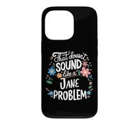 Custodia per iPhone 13 Pro Jane Personalized Cute Flower Girls Jane Name