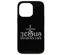 Custodia per iPhone 13 Pro Jesus Christ Saved My Life Gift For Women Men
