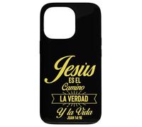 Custodia per iPhone 13 Pro Jesus Es el Camino La Verdad Y La Vida Juan 14:16 Donne Uomini