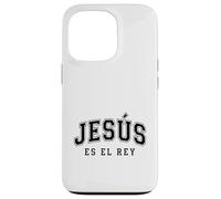 Custodia per iPhone 13 Pro Jesus Es El Re'y Cristiana Fe Religiosa Regalo