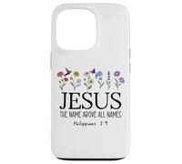 Custodia per iPhone 13 Pro Jesus the Name All Above Names Christian Philippians 2 9-11