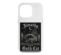 Custodia per iPhone 13 Pro Jimothy Goth Gatto Gotico Procione Cattedrale Luna Dark Horror