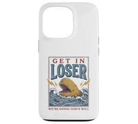 Custodia per iPhone 13 Pro Jonah and the Whale Funny Christian Bible Story God