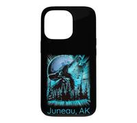Custodia per iPhone 13 Pro Juneau Alaska Howling Wolf Moon Forest Nature Lover