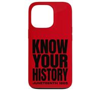 Custodia per iPhone 13 Pro Juneteenth 1865 Know Your History Freedom Day