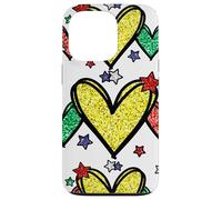 Custodia per iPhone 13 Pro Juneteenth Graphic For Black Women Red Yellow Green Heart