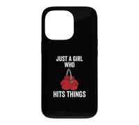 Custodia per iPhone 13 Pro Just a Girl Who Hits Things - Guantoni da boxe da donna