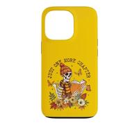 Custodia per iPhone 13 Pro Just One More Chapter Skeleton Reader Autunno Book Lover Autunno
