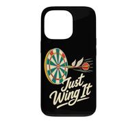 Custodia per iPhone 13 Pro Just Wing It Darts League - Scherzo sulle freccette volanti