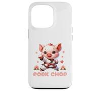Custodia per iPhone 13 Pro Karate Cute Pork Chop Funny Karate Pun Pig Martial Arts