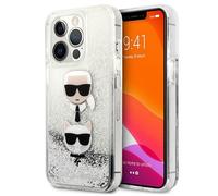 Custodia per iPhone 13 Pro Karl Lagerfeld Liquid Glitter Silver