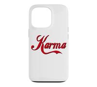 Custodia per iPhone 13 Pro KARMA - GRASSETTO GRANDE TESTO ROSSO PROGETTATO
