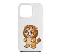 Custodia per iPhone 13 Pro Kawaii Cane In un Leone Costume per Ragazze Bambini Leone
