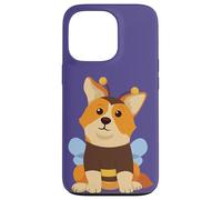 Custodia per iPhone 13 Pro Kawaii Corgi Bee In Un Divertente Pet Costume Cucciolo Cane Corgi