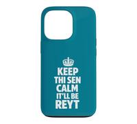 Custodia per iPhone 13 Pro Keep Calm the Yorkshire Way Testo bianco
