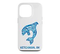 Custodia per iPhone 13 Pro Ketchikan Alaska Native American Orca Whale