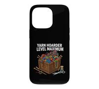 Custodia per iPhone 13 Pro Knitting Crochet Yarn Hoarder Level Maximum