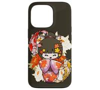 Custodia per iPhone 13 Pro Kokeshi Doll Koi Fish Giapponese Estetica Amante