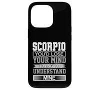 Custodia per iPhone 13 Pro L"umorismo di compleanno perde la mente per capire il mio Scorpione Compleanno