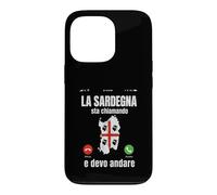 Custodia per iPhone 13 Pro la Sardegna sta chiamando regalo Divertente Sardo Regione