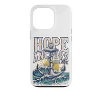 Custodia per iPhone 13 Pro La speranza fissa l'anima Christian Nautical Design, Retro Wave