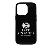 Custodia per iPhone 13 Pro Lake Ontario North America Vintage Nature Lake
