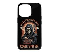 Custodia per iPhone 13 Pro Lascia il tuo bagaglio dietro di te e vieni con me Grim Reaper