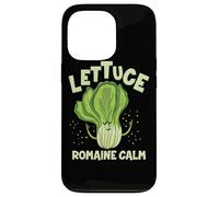 Custodia per iPhone 13 Pro Lattuga Romaine Calma Mindfulness Vegan Yoga Lover Yogi Joke