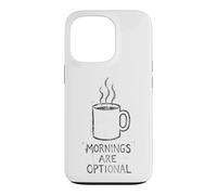 Custodia per iPhone 13 Pro Le mattine sono opzionali e divertenti per gli amanti del caffè in stile angosciato