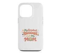 Custodia per iPhone 13 Pro Le mie più grandi benedizioni chiamami mamma, perfetta per la festa della mamma