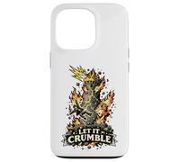 Custodia per iPhone 13 Pro Let It Crumble Tarocchi Torre Lightning Art