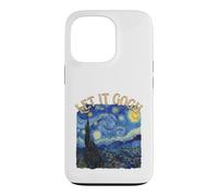 Custodia per iPhone 13 Pro Let It Gogh Notte Stellata Pittura Belle Arti Gioco di parole