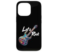 Custodia per iPhone 13 Pro Let's Rock N Roll Guitar Band Funny Rock Ragazze Ragazzi Bambini