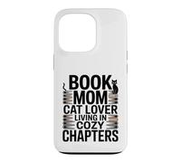 Custodia per iPhone 13 Pro Libro Mamma Amante Gatto Vivere In Capitoli Accogli