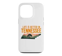 Custodia per iPhone 13 Pro Life Is Better in Tennessee, Scenic TN state outline sunset
