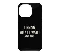 Custodia per iPhone 13 Pro Lily Rose So cosa voglio audace