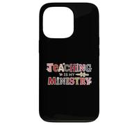 Custodia per iPhone 13 Pro L'insegnamento è il mio ministero Scrapbooking Ransom Nota