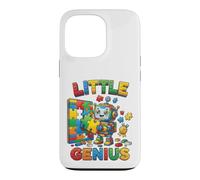 Custodia per iPhone 13 Pro Little Genius Robot Puzzle Builder Design per bambini