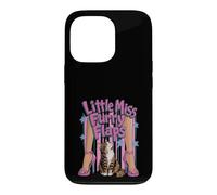 Custodia per iPhone 13 Pro Little Miss Furry Flaps - Gatto e mamma divertente