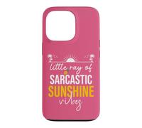 Custodia per iPhone 13 Pro Little Ray of Sarcastic Sunshine Hello Summer Vibes Beach