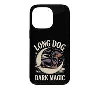 Custodia per iPhone 13 Pro Long Dog Dark Magic bassotto Halloween divertente