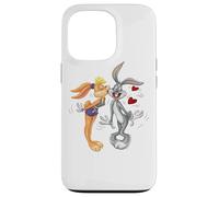Custodia per iPhone 13 Pro Looney Tunes Bugs and Lola Kiss Valentine's Day