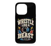 Custodia per iPhone 13 Pro Lotta come una bestia Umorismo divertente Wrestling
