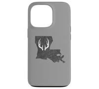 Custodia per iPhone 13 Pro Louisiana LA Deer Hunting Shed Antlers Design
