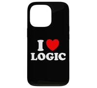 Custodia per iPhone 13 Pro Love Logic Funny Smart Data Think Math Make Sense Fan dei programmatori