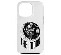 Custodia per iPhone 13 Pro Luna Tarocchi Scheletro Coppia Fuorilegge Astrologia Gotica